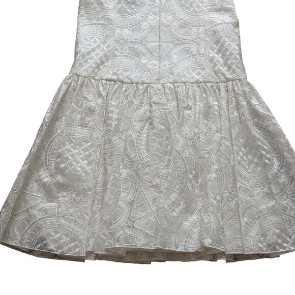 Marchesa Notte Sleeveless Lace Drop Waist Dress Size 4 NWT - Picture 14 of 15